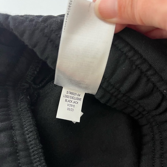 Old Navy Logo Jogger Sweatpants Girls size Medium Black New with Tags - Picture 6 of 6